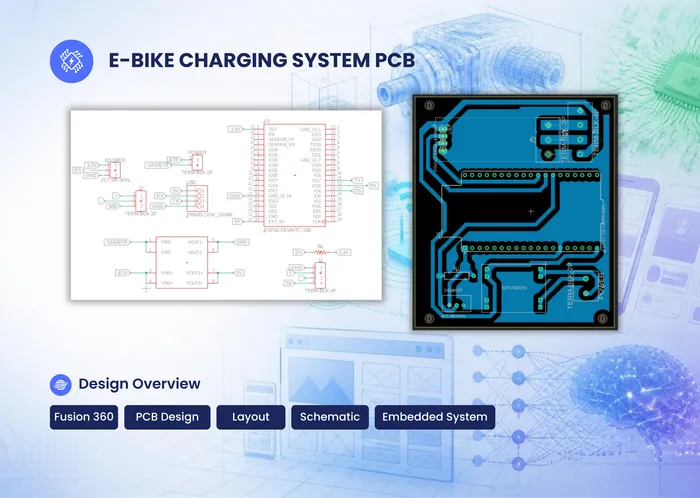 Desain PCB Sistem Pengisian Daya Sepeda Listrik