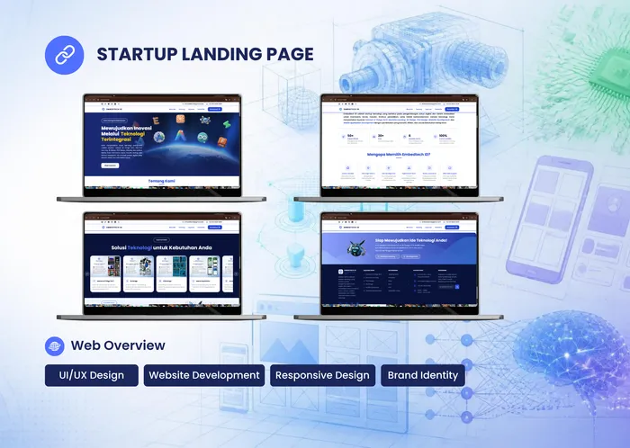 Website Company Profile & Landing Page Startup Teknologi